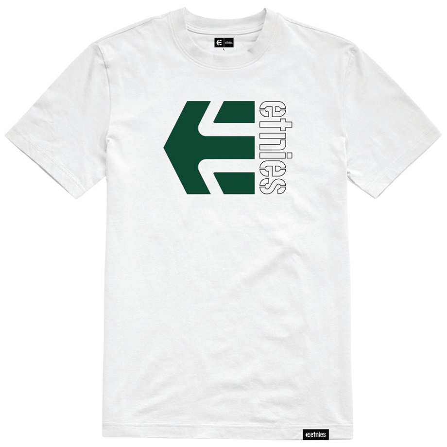Camiseta Combinada Etnies Corp Blanca