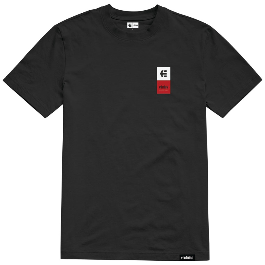 Camiseta Etnies Eblock Stack Negra