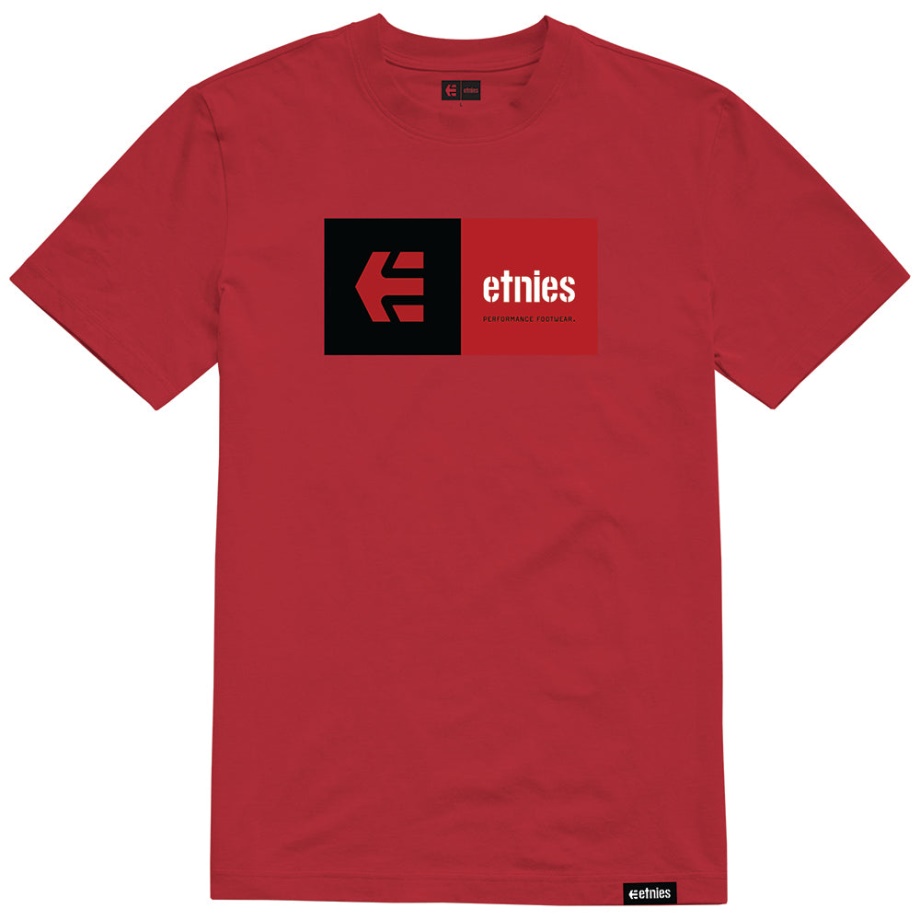 Camiseta Etnies Eblock Burdeos