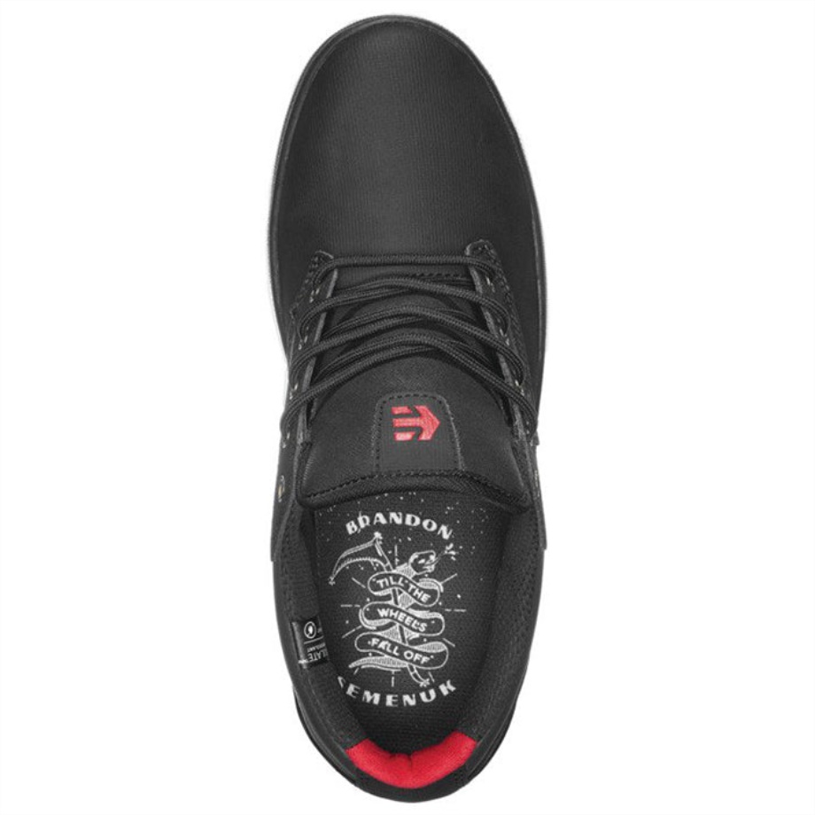 Etnies Jameson Mid Crank Negro/gris Oscuro/rojo