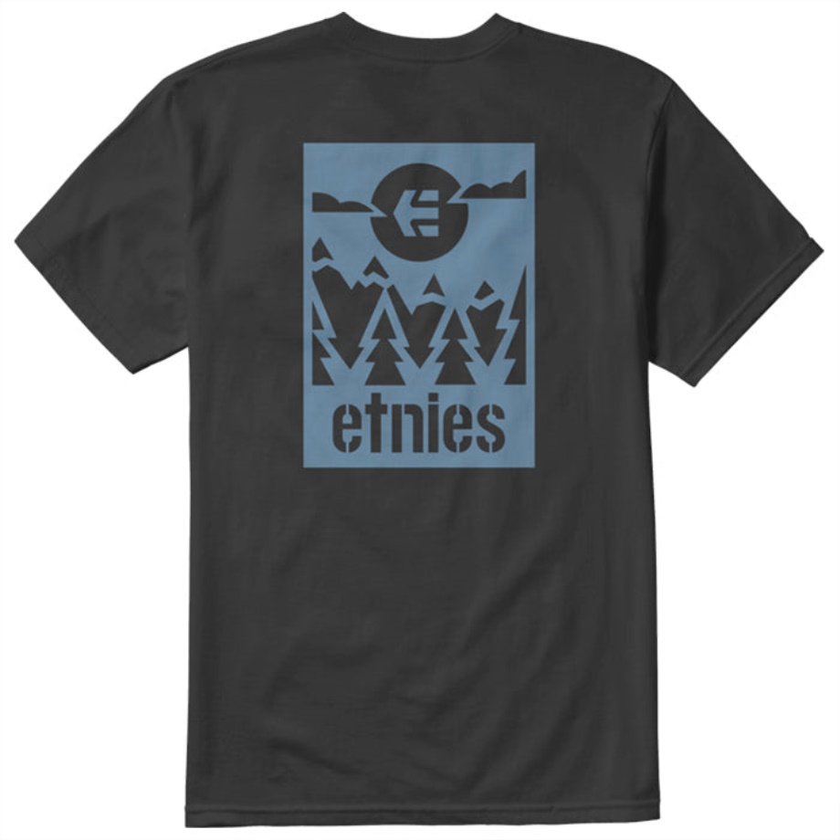 Camiseta Etnies Mtn Label Negro/azul