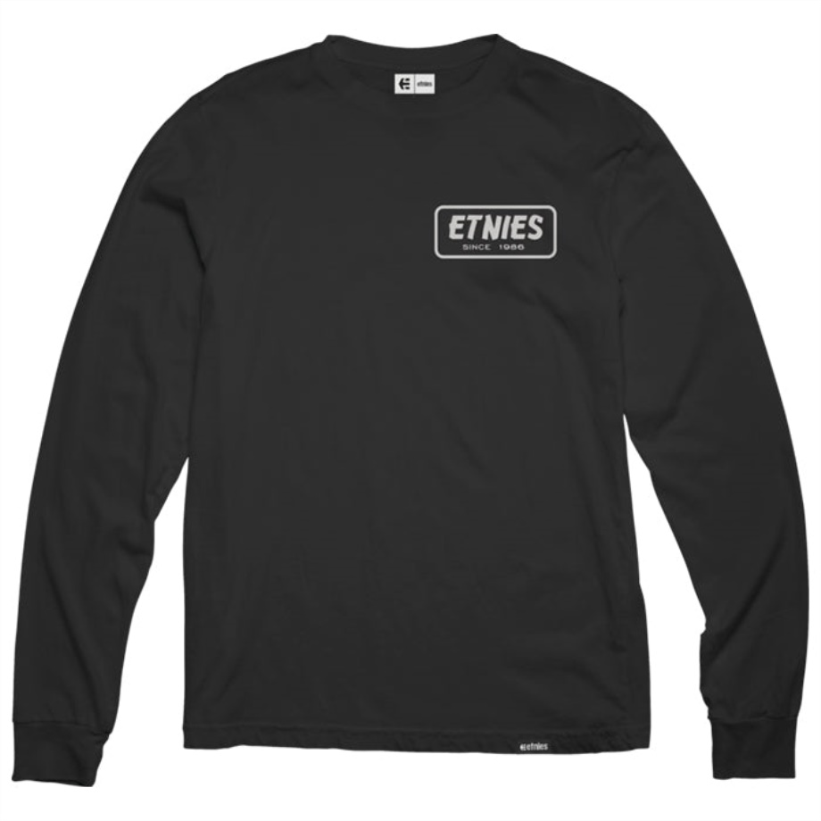 Camiseta Etnies Quality Ls Negro/blanco
