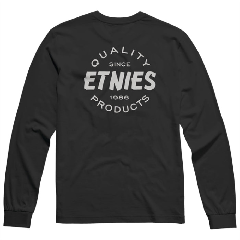 Camiseta Etnies Quality Ls Negro/blanco