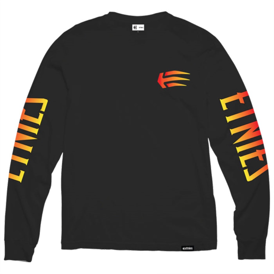 Camiseta Etnies Wolverine Ls Negra